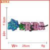 Wholesale Personalized exquisite flower heart-shaped eye clothing aessories sequin embroidery jewelry sequin embroidery cloth patch factory direct sply