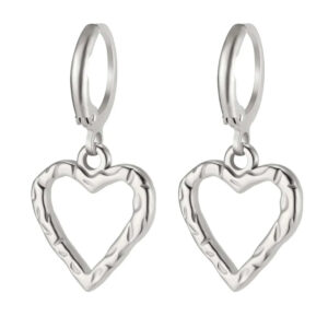 Steel color scars hollow love heart