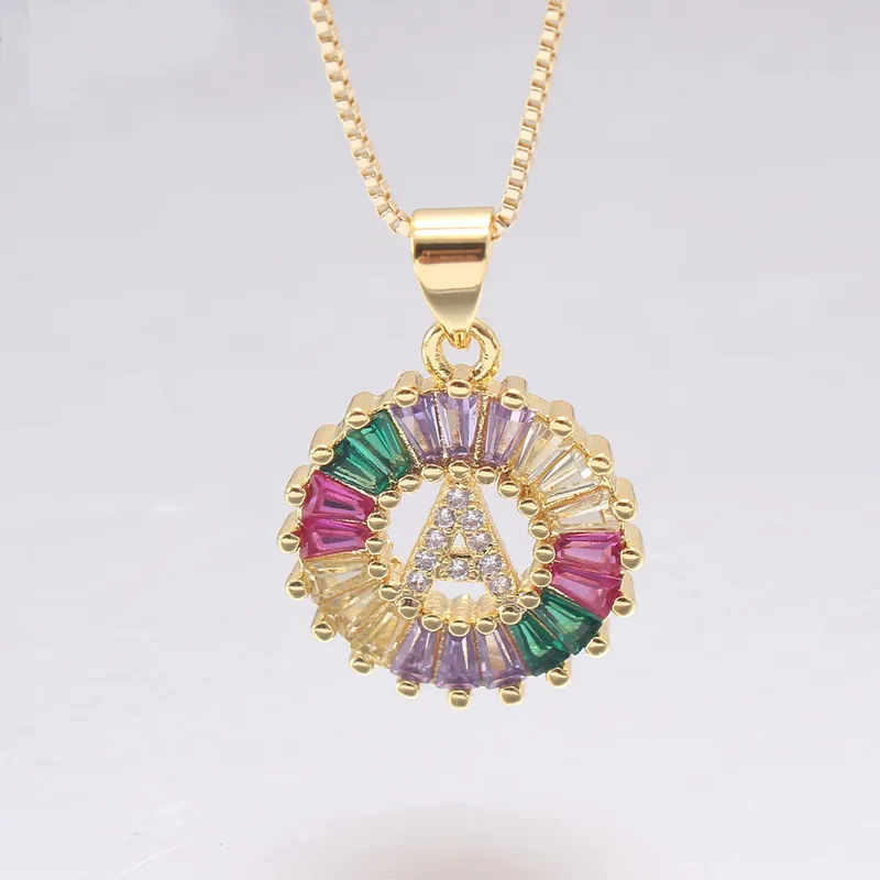 Wholesale Copper Simple Style Plating Letter Necklace