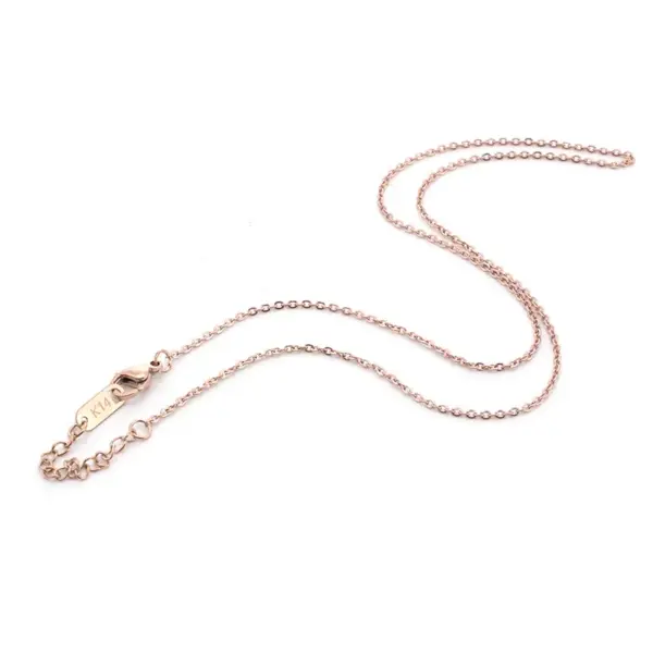 Wholesale PVD Coated Real Gold Plated 18K Gold Geometric Stainless Steel Basic Waterproof Non Tarnish Titanium Steel Necklace