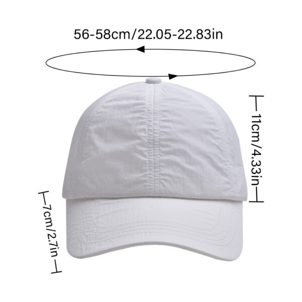 Wholesale 2024 Korean Style New Breathable Waterproof Quick-drying Baseball Cap Men's and Women's Japanese Style Simple Fresh Cap Travel Cap