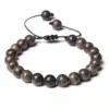 Wholesale Retro Swirl Pattern Natural Stone Agate Beaded Bracelets 1 Piece