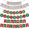 oly-67c90f3a8c1e6701429dcd2a29f1c679 Wholesale Christmas holiday banner flag decoration hanging flag letter colorful flag flower Christmas holiday party decoration supplies