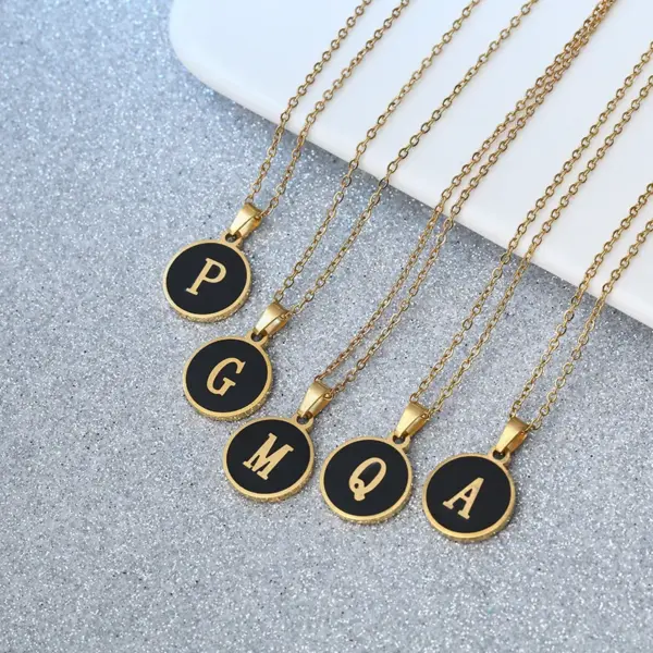 Wholesale Simple Style Letter Stainless Steel Plating Pendant Necklace 1 Piece
