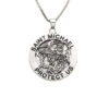 oly-67d0655aa6adc9347f4a4a649adf563c Wholesale Round Angel Medal Religious Necklace