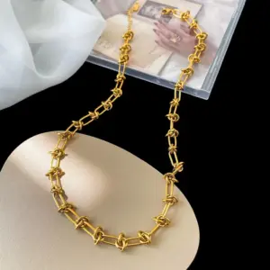Jyh206 Necklace Golden Thorn Chain