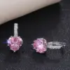 oly-67e71d5ea7773ebf91245f94e8bb8e96 Wholesale Fashion Geometric Diamond Copper Artificial Gemstones Earrings