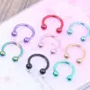1 Piece Nose Rings & Studs Simple Style Geometric Stainless Steel