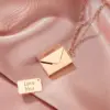 Wholesale Fashion Envelope Stainless Steel Titanium Steel Plating Pendant Necklace