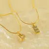 Wholesale 304 Stainless Steel Casual Letter Pendant Necklace