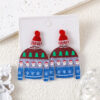 oly-68079fbd929f5cda7abf4a946d362e92 Wholesale Christmas Cute Christmas Tree Snowflake Earrings