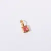 Wholesale 304 Stainless Steel Geometric PVD Coated Zircon 18K Real Gold Plated Simple Style Classic Style Waterproof Non Tarnish Plating Inlay