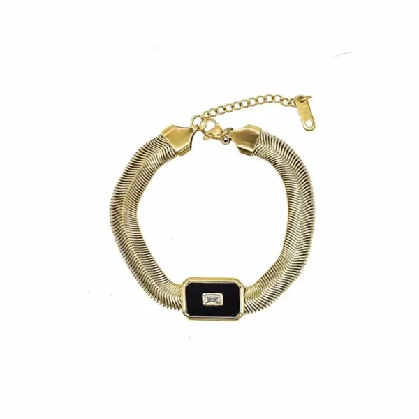 304 Stainless Steel Solid Color PVD Coated Acrylic 18K Real Gold Plated Modern Style Waterproof Non Tarnish Plating Twisted Rope Chain Lobster Trigger Clasp Closure Gold Anklet