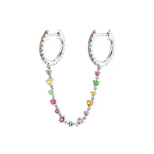 Colored Silver (Single Double Circle)