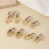 PVD Coated Gold Plated Silver Plated Geometric Oval 304 Stainless Steel Titanium Steel Elegant Hip-Hop Vintage Style Waterproof Non Tarnish Drop Earrings