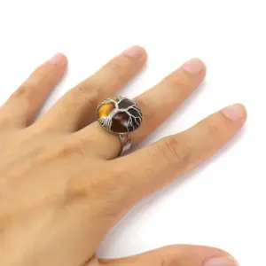 Tiger-shaped stone / Adjustable Opening