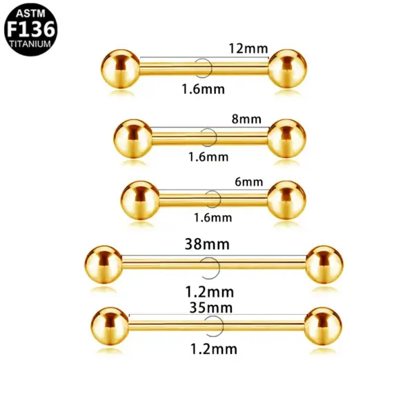 Wholesale 1 Piece Ear Cartilage Rings & Studs Simple Style Classic Style Geometric Pure Titanium Titanium Alloy Plating