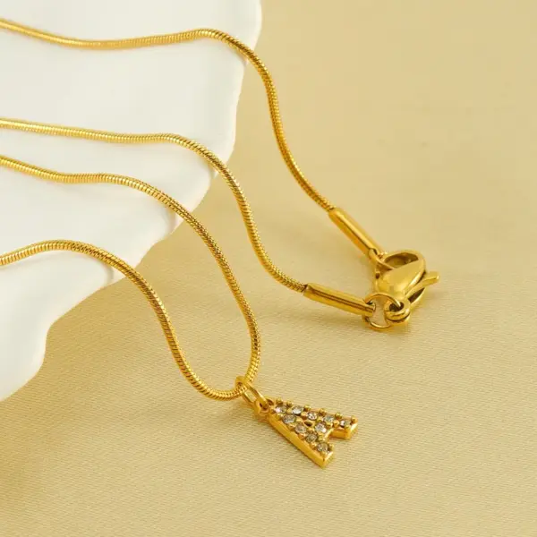 Wholesale 304 Stainless Steel Casual Letter Pendant Necklace