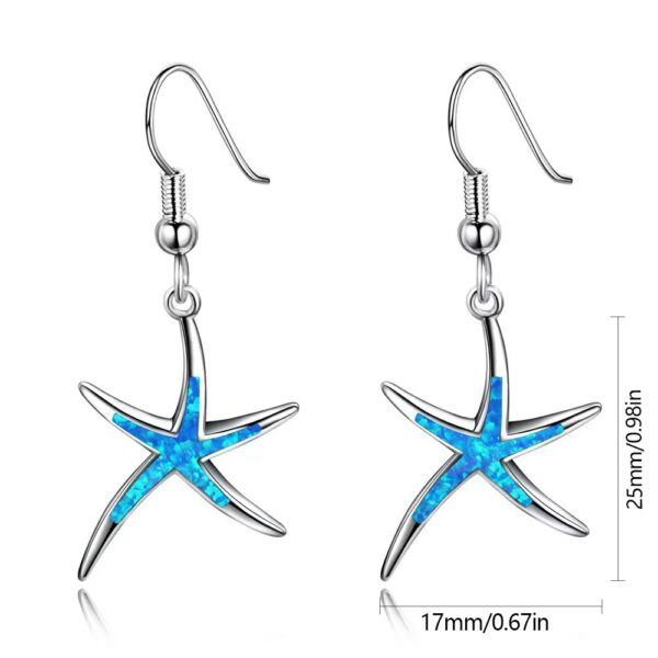 Wholesale AliExpress Hot Elegant Sexy Elongated Starfish Earrings Painted Oil Imitation Opel Women Earrings Women Earrings