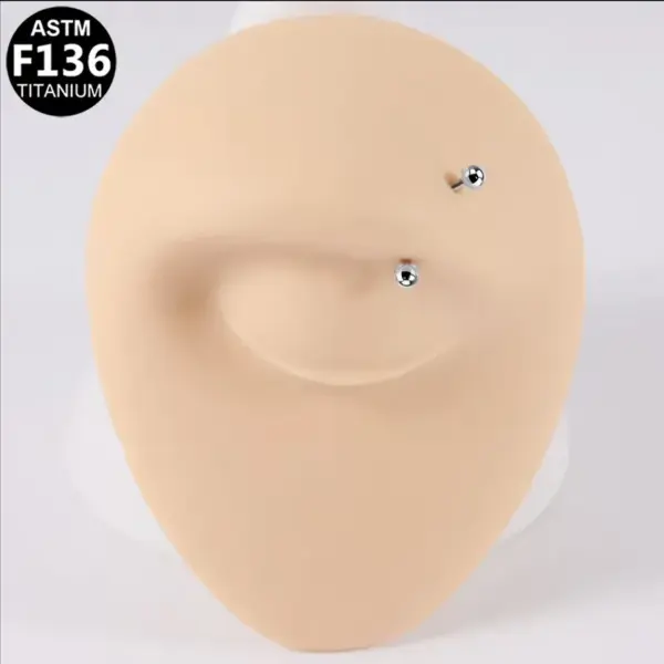Wholesale 1 Piece Ear Cartilage Rings & Studs Simple Style Classic Style Simple Pure Titanium Titanium Alloy Polishing Plating 14K Gold Plated White Gold Plated Eyebrow Studs Ear Cartilage Rings & Studs Belly Rings