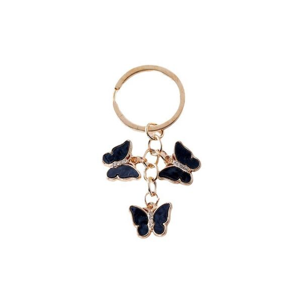 Wholesale Cross-border Hot-selling Oil Dripping with Diamonds, Alloy Colorful Butterflies, Multiple Cute, Creative and Elegant Style Keychain Pendants