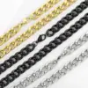 Wholesale 304 Stainless Steel Solid Color PVD Coated Stone-Free 18K Gold Plated Hip-Hop Waterproof Non Tarnish Plating Bracelets