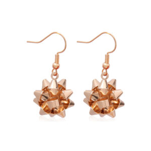 Big Flower Gold Earrings