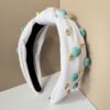 Wholesale Fabric Bohemian Style Knotted Wide-Brimmed Headband