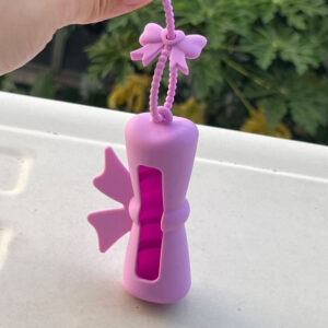 Protective case + bow tie / purple bow