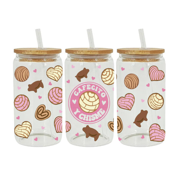 oly-6895df566b61bf01085f54ff56ad8232 Wholesale UV transfer sticker glass crystal label Crystal sticker cross-border special sticker for 16oz glass cup 23cmX11cm