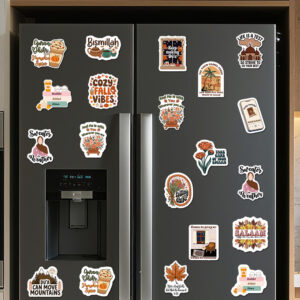 Wholesale MCT013-034 Cross-border Creative Magnetic Refrigerator Magnet, Self-adhesive PVC Soft Magnetic Car Sticker, Holiday Proverb Magnetic Sticker