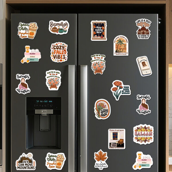 Wholesale MCT013-034 Cross-border Creative Magnetic Refrigerator Magnet, Self-adhesive PVC Soft Magnetic Car Sticker, Holiday Proverb Magnetic Sticker