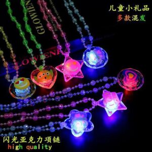 Luminous acrylic necklace