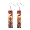 oly-68a83ee8bb206e28ccaf426633f8aa4c Wholesale Colorful wooden striped earrings for the night forest
