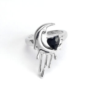 Lava moon black love ring 234