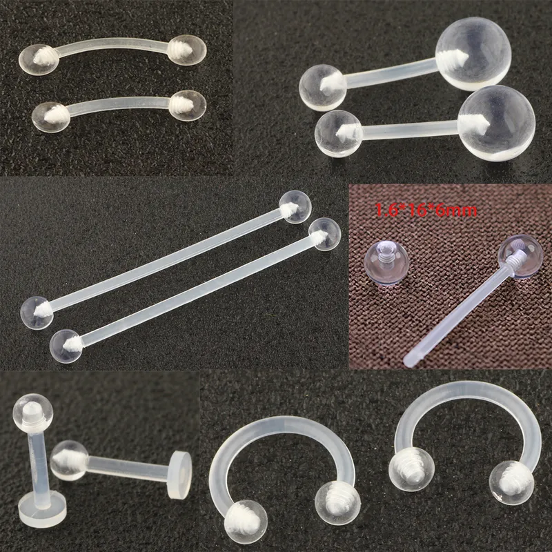 Wholesale 1 Piece Belly Rings Simple Style Classic Style Solid Color Arylic