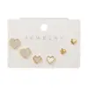 1 Set Simple Style Geometric Plating Inlay Brass Cat's Eye Stone Shell Zircon Ear Studs