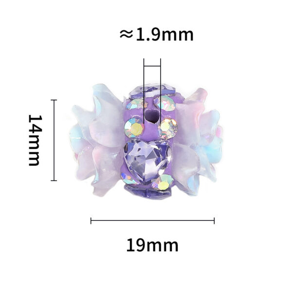 Wholesale Love Water Diamond Rose Beads