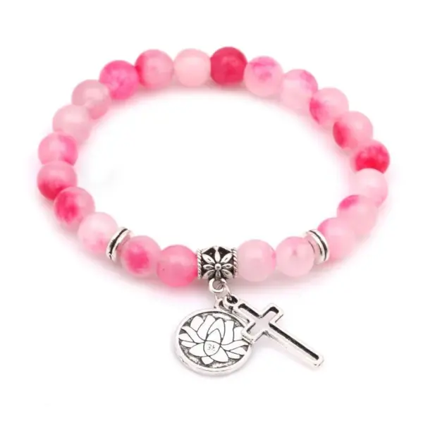 Wholesale Fashion Flower Natural Stone Other Bracelets In Bulk