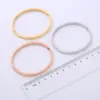 Wholesale Simple Style Solid Color 304 Stainless Steel 18K Gold Plated No Inlaid Stainless Steel Bracelets In Bulk