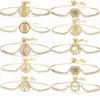 Wholesale Artistic Faith Tree Butterfly Copper Zircon Bracelets In Bulk