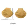 Wholesale 1 Pair Casual Simple Style Wings Spiral Shell Titanium Steel 18K Gold Plated Ear Studs