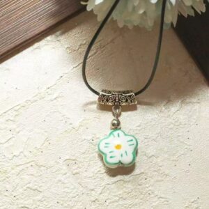 Green flower pendant