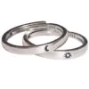 Wholesale Simple Style Sun Moon Copper Plating Open Ring