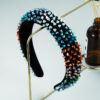 Wholesale Baroque Special-Shaped Colorful Crystal Headband for Women Hand-Sewn Thin Snge Headband Hair Aessories Niche Design