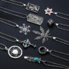 Wholesale men's and women's fashion pendant disco long titanium steel chain net red hip hop necklace y firewood fire jewelry