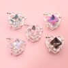 Wholesale DIY Beaded Mang Star Hollow Love Mini Hole Beaded Pendant Beaded Pen Accessories New Flash Diamond Alloy