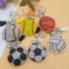 Wholesale Creative Gift Hot Rings Hot Drawing Diamond encrusted Volleyball Keyc