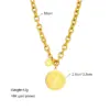 Wholesale PVD Coated 18K Gold Plated Portrait Stainless Steel Vintage Style Waterproof Non Tarnish 304 Stainless Steel Necklace