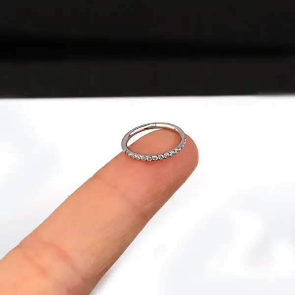 316L Stainless Steel Zircon Ear Cartilage Rings & Studs Geometric Waterproof Non Tarnish Surgical Steel Unisex